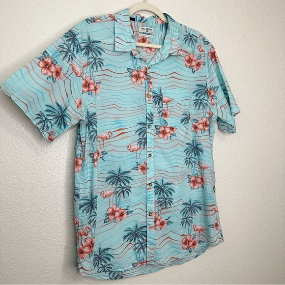Billabong Men’s Sundays X Floral Short Sleeves Button Down Shirt, Size XL - Picture 3 of 11